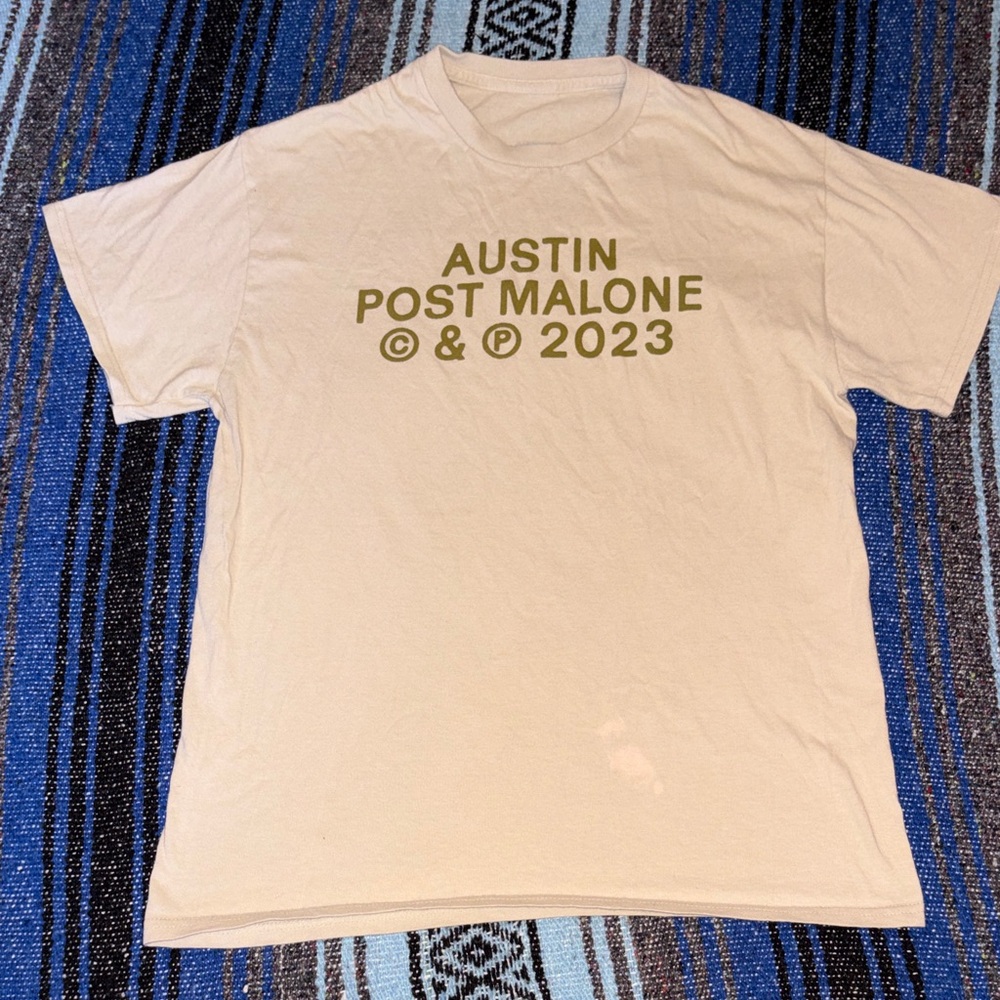 Post Malone 2023 Concert Tour Tee Shirt